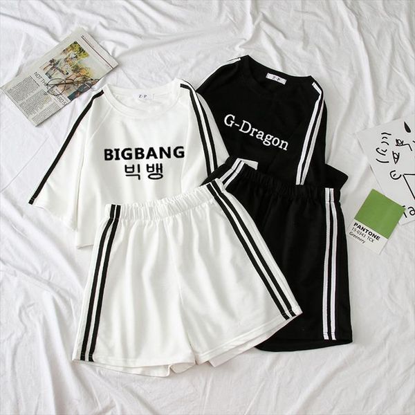 женские наряды kpop cousssuit женщина bigbang g дракон печатная футболка два части набор топ и брюки летние набор лучший ансамбль femme, Gray
женские наряды kpop cousssuit женщина bigbang g дракон печатная футболка два части набор топ и брюки летние набор лучший ансамбль femme, Gray