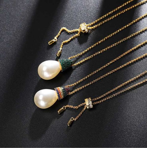 chains crystal zircon adjustable necklace product rainbow baroque pearl female fashion niche clavicle chain design sense, Silver
chains crystal zircon adjustable necklace product rainbow baroque pearl female fashion niche clavicle chain design sense, Silver