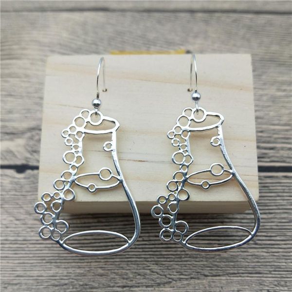 new erlenmeyer flask drop серьги зелье бутылка химии лабораторный выпускной подарок коническая колба болтаться серьгами женщин, Silver
new erlenmeyer flask drop серьги зелье бутылка химии лабораторный выпускной подарок коническая колба болтаться серьгами женщин, Silver