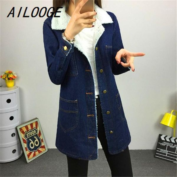 ailooge 2020 long denim jacket coat oversized outwear overcoat lambswool faux fur warm long jeans basic jacket coats1, Black;brown
ailooge 2020 long denim jacket coat oversized outwear overcoat lambswool faux fur warm long jeans basic jacket coats1, Black;brown