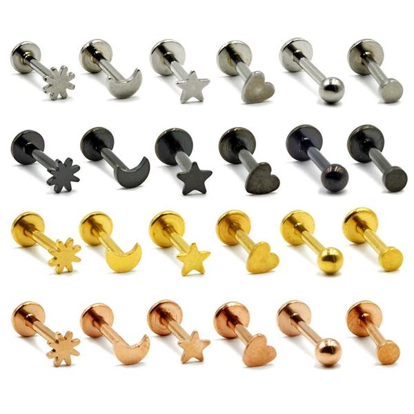 bog-1pc 316l surgical steel heart ball moon labrets stud ring ear tragus cartilage ball lip ring earrings body piercing jewelry q sqceah, Silver
bog-1pc 316l surgical steel heart ball moon labrets stud ring ear tragus cartilage ball lip ring earrings body piercing jewelry q sqceah, Silver