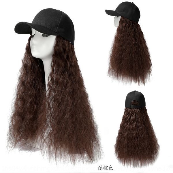 mre8r integrated baseball capwig baseball cap cap wool curl long curl women's hat wig, Black
mre8r integrated baseball capwig baseball cap cap wool curl long curl women's hat wig, Black
