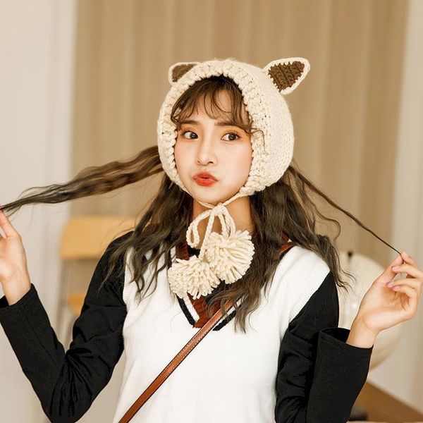 beanie/skull caps female hat k wind cute ears hair ball knitting yarn tie hood earmuffs lolita big red plush kawaii sweet lovely, Blue;gray
beanie/skull caps female hat k wind cute ears hair ball knitting yarn tie hood earmuffs lolita big red plush kawaii sweet lovely, Blue;gray