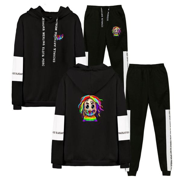 6ix9ine 2020 новый альбом gooba couscsuit унисекс двух частей набор с длинным рукавом мужские толстовки + спортивные штаны женщины повседнев, Black
6ix9ine 2020 новый альбом gooba couscsuit унисекс двух частей набор с длинным рукавом мужские толстовки + спортивные штаны женщины повседнев, Black