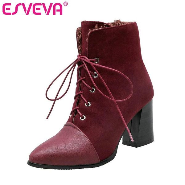 boots esveva 2021 autumn women shoes winter ankle square high heel flock brown motorcycle platform size 34-43, Black
boots esveva 2021 autumn women shoes winter ankle square high heel flock brown motorcycle platform size 34-43, Black