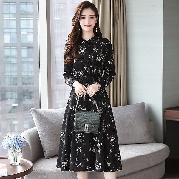 autumn new floral chiffon cool wind ins super dress women's xia a-line long skirt korean version, Black;gray
autumn new floral chiffon cool wind ins super dress women's xia a-line long skirt korean version, Black;gray
