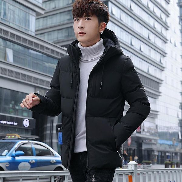 men's down & parkas cotton-padded jacket young men hooded winter men's cultivate morality short clothes1, Black
men's down & parkas cotton-padded jacket young men hooded winter men's cultivate morality short clothes1, Black