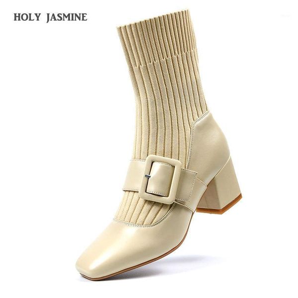 boots holy jasmine spring/autumn genuine leather for women slip-on square heel ankle toe buckle shoes woman basic1, Black
boots holy jasmine spring/autumn genuine leather for women slip-on square heel ankle toe buckle shoes woman basic1, Black