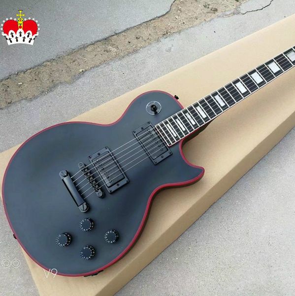 gylp-3028 matte black color solid red celluloid banding body black hardware pearl inlay rosewood fretboard lp electric guitar
gylp-3028 matte black color solid red celluloid banding body black hardware pearl inlay rosewood fretboard lp electric guitar