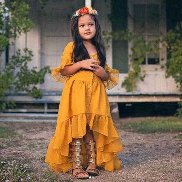 girl's dresses 1-6t toddler infant baby girl boho beach dress elegant ruffle flare sleeve party princess cute playa vestidos, Red;yellow
girl's dresses 1-6t toddler infant baby girl boho beach dress elegant ruffle flare sleeve party princess cute playa vestidos, Red;yellow