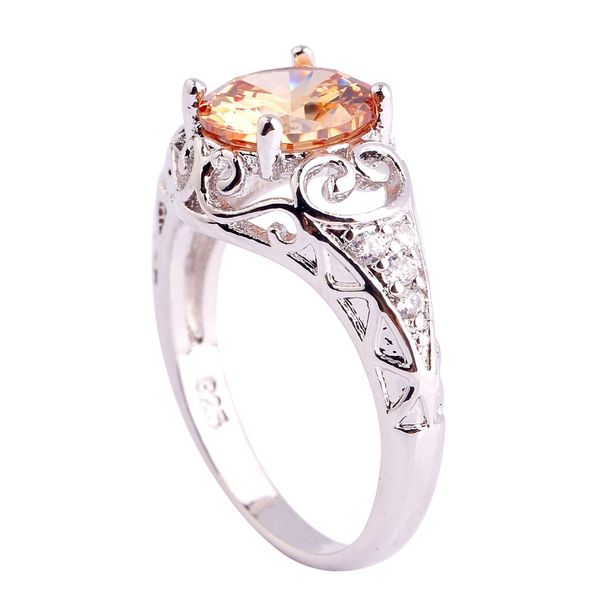 lab gems morganite rings handmade 18k white gold plated silver ring size 6 7 8 9 10 11 wholesale jewelry, Golden;silver 
lab gems morganite rings handmade 18k white gold plated silver ring size 6 7 8 9 10 11 wholesale jewelry, Golden;silver