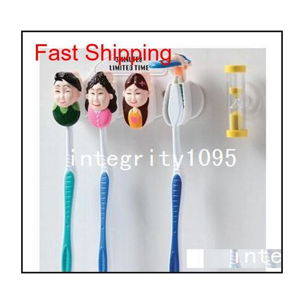 happy family home bathroom toothbrush suction holder stand rack set 4 bin with qylhpq yh_pack
happy family home bathroom toothbrush suction holder stand rack set 4 bin with qylhpq yh_pack