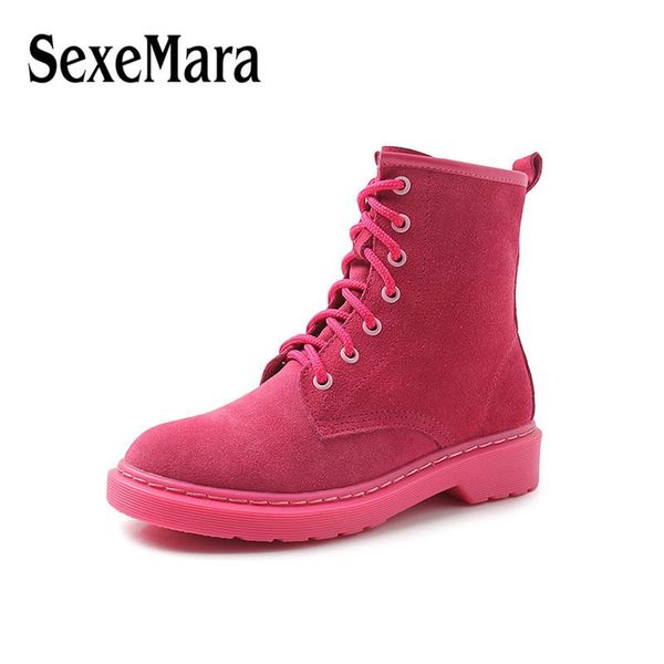 genuine leather chunky motorcycle boots for women autumn lace-up combat boots plus velvet ladies flat platform shoes, Black
genuine leather chunky motorcycle boots for women autumn lace-up combat boots plus velvet ladies flat platform shoes, Black