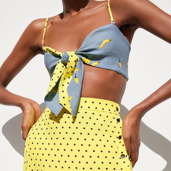 female summer camisole bow decoration printing on both sides wear short paragraph camisole drop shipping, White
female summer camisole bow decoration printing on both sides wear short paragraph camisole drop shipping, White