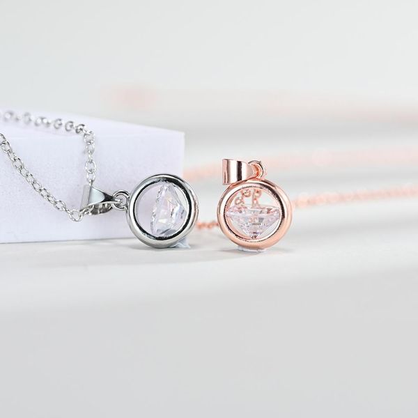 npkds fashion simple ladies austrian crystal zircon pendant necklace white gold rose gold color exquisite necklace with chain, Silver
npkds fashion simple ladies austrian crystal zircon pendant necklace white gold rose gold color exquisite necklace with chain, Silver
