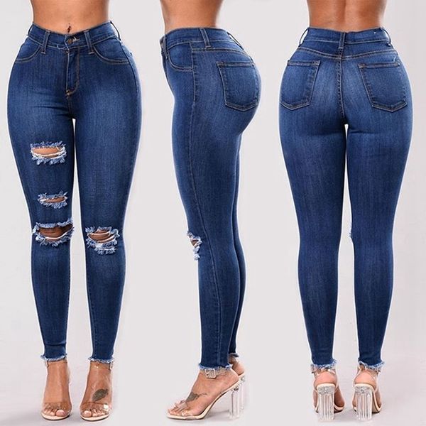 high waist push up denim women slim fit calca ladies ripped elastic skinny hole vintage boyfriend jeans y200417, Blue
high waist push up denim women slim fit calca ladies ripped elastic skinny hole vintage boyfriend jeans y200417, Blue