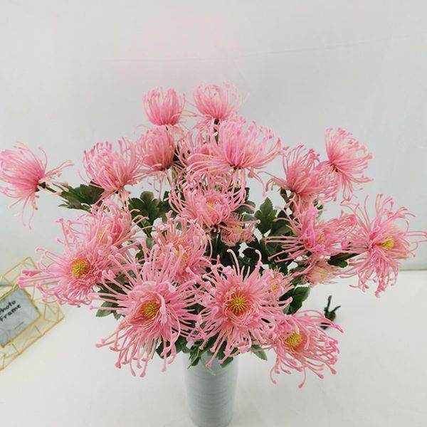 decorative flowers & wreaths 3heads/branch floral arrangement party supply fake plant simulation leucospermum faux pincushion home decoratio
decorative flowers & wreaths 3heads/branch floral arrangement party supply fake plant simulation leucospermum faux pincushion home decoratio