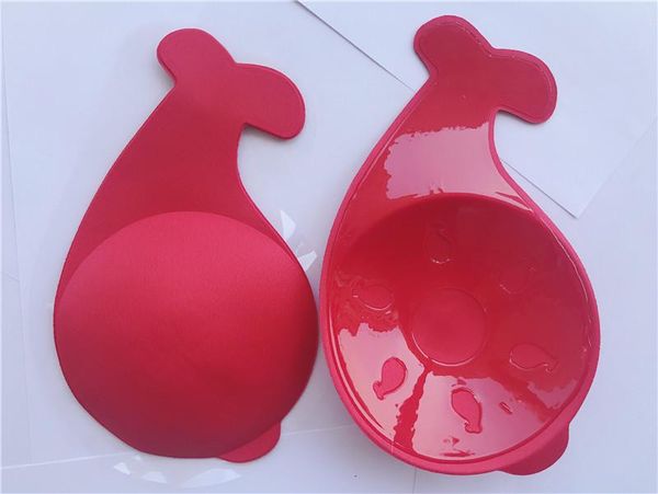 bras est design ear adhesive backless strapless lift up silicone nipple covers, Red;black 
bras est design ear adhesive backless strapless lift up silicone nipple covers, Red;black