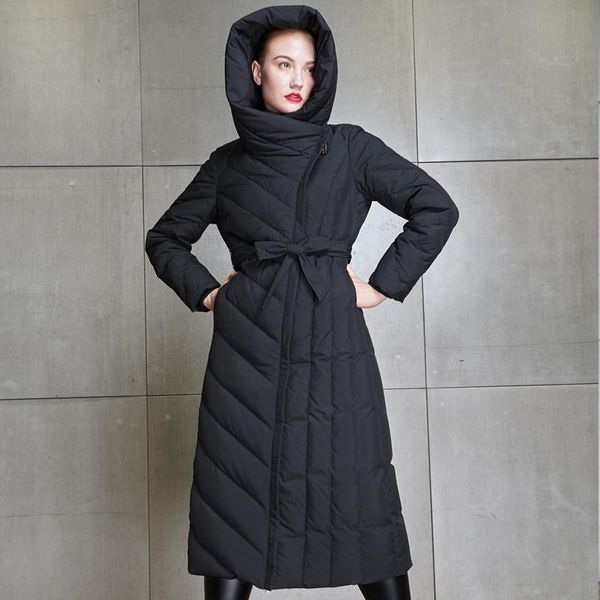ynzzu 2020 new winter jackets women elegant solid long slim duck down jacket thicken hooded female snow overcoat plus size o568, Black
ynzzu 2020 new winter jackets women elegant solid long slim duck down jacket thicken hooded female snow overcoat plus size o568, Black