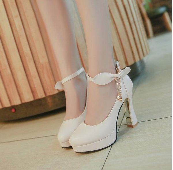 spring fall women super platform high heel pumps bowtie tassel detail chunky heels shoes parten leather round toes high heel 9cm, Black
spring fall women super platform high heel pumps bowtie tassel detail chunky heels shoes parten leather round toes high heel 9cm, Black