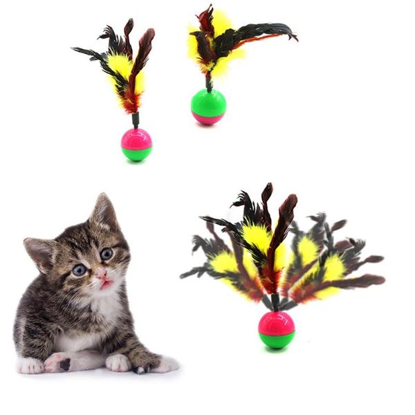 colorful feather tumbler ball cat toy kitten rolling scratching balls pet interactive training play toys cats teaser toy
colorful feather tumbler ball cat toy kitten rolling scratching balls pet interactive training play toys cats teaser toy