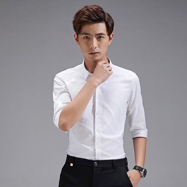 men's casual shirts 2021 arrival fashion summer half sleeve for men cotton clothing, White;black
men's casual shirts 2021 arrival fashion summer half sleeve for men cotton clothing, White;black