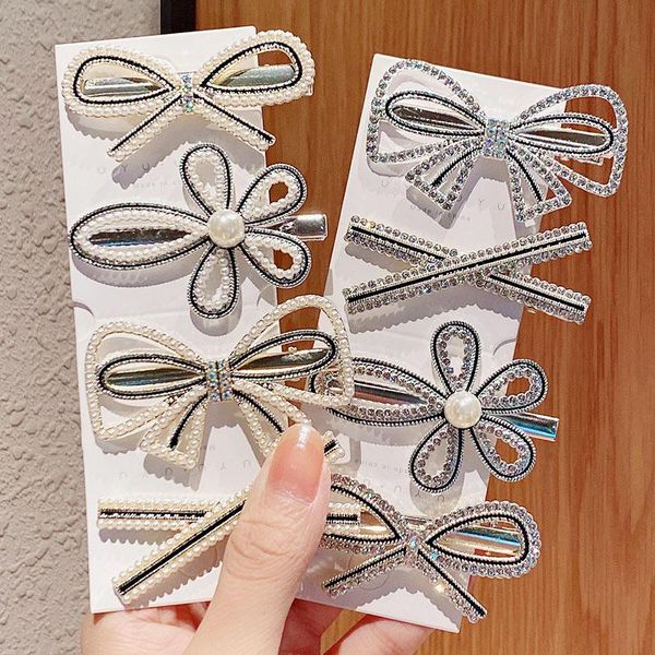 new women elegant luxury crystals pearls bow flower hairpins sweet headband hair clips barrettes fashion hair accessories h wmtywq, Black;brown
new women elegant luxury crystals pearls bow flower hairpins sweet headband hair clips barrettes fashion hair accessories h wmtywq, Black;brown
