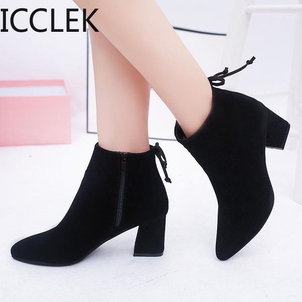 women ankle boots 2020 black flock winter fashion med high heel boots for ladies pointed toe plus size women shoes1
women ankle boots 2020 black flock winter fashion med high heel boots for ladies pointed toe plus size women shoes1