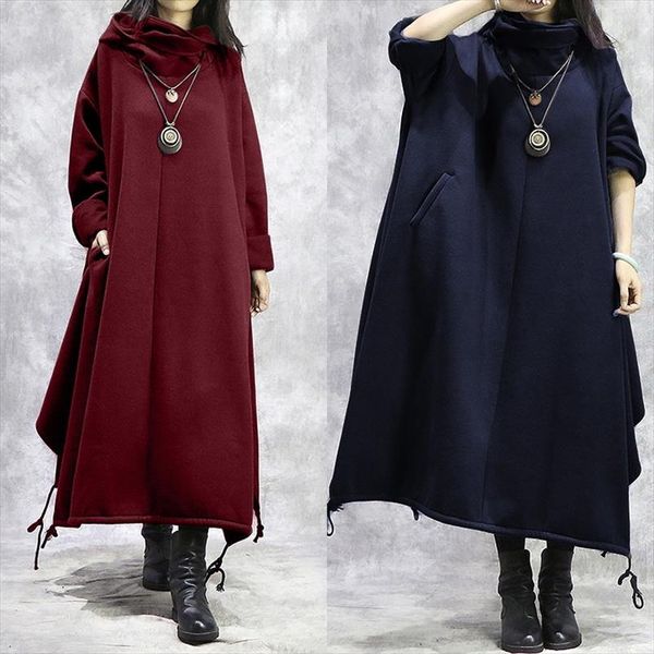 womens maxi sweatshirt dress zanzea 2020 casual sundress long sleeve turtleneck hoodies vestidos female split robe plus size, Black;gray
womens maxi sweatshirt dress zanzea 2020 casual sundress long sleeve turtleneck hoodies vestidos female split robe plus size, Black;gray