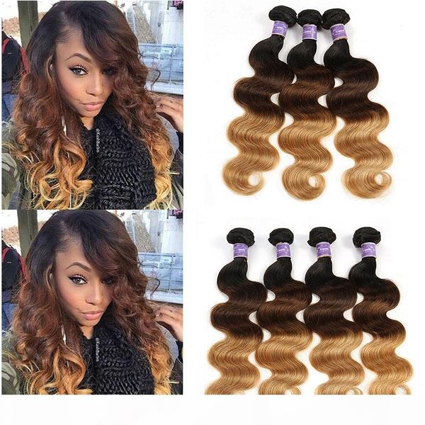 ombre human hair weaves body wave 3 bundles colored three tone 1b 4 27# brazilian virgin hair ombre hair extensions thick bundles, Black
ombre human hair weaves body wave 3 bundles colored three tone 1b 4 27# brazilian virgin hair ombre hair extensions thick bundles, Black