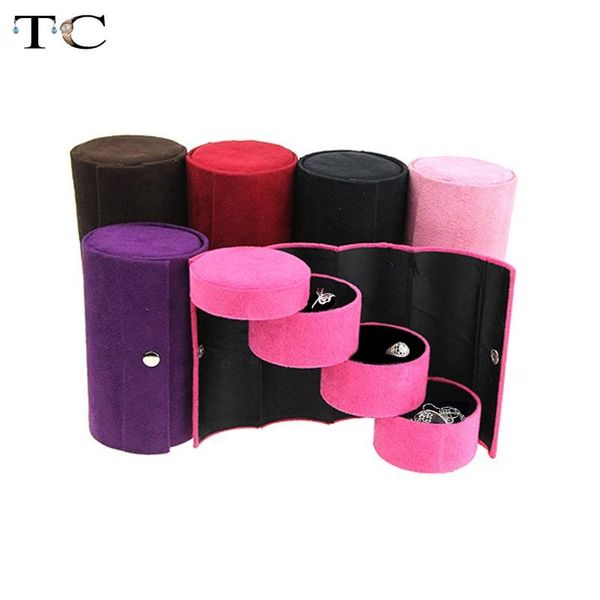 amazing new jewelry display casket jewelry box organizer flannel round portable case for storage, Pink;blue
amazing new jewelry display casket jewelry box organizer flannel round portable case for storage, Pink;blue