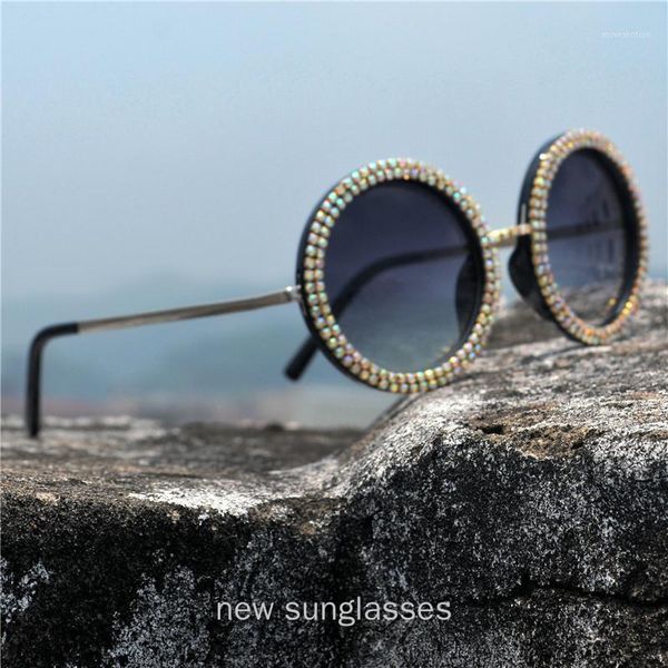 oversized colored rhinestones round sunglasses women vintage luxury round sunglasses men shades for women nx1, White;black
oversized colored rhinestones round sunglasses women vintage luxury round sunglasses men shades for women nx1, White;black