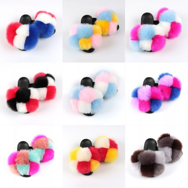 summer open toe faux fur slides slippers sandals non-slip slippers indoor outdoor fluffy plush shoes for women 14 styles kimter-z132z 
summer open toe faux fur slides slippers sandals non-slip slippers indoor outdoor fluffy plush shoes for women 14 styles kimter-z132z