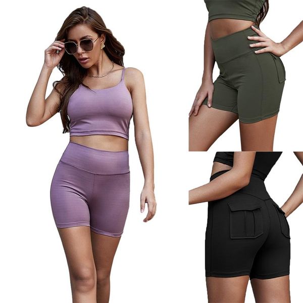 yoga outfits women fitness sports solid color high waist shorts with pocket tight slim leggings female running, White;red
yoga outfits women fitness sports solid color high waist shorts with pocket tight slim leggings female running, White;red