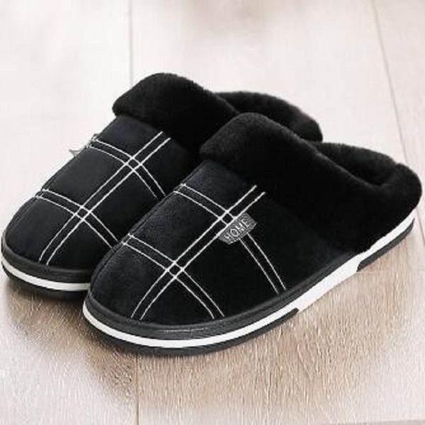 men shoes winter slippers suede gingham plush velvet indoor shoes for men home slides 2022 non slip waterproof male slipper, Black
men shoes winter slippers suede gingham plush velvet indoor shoes for men home slides 2022 non slip waterproof male slipper, Black