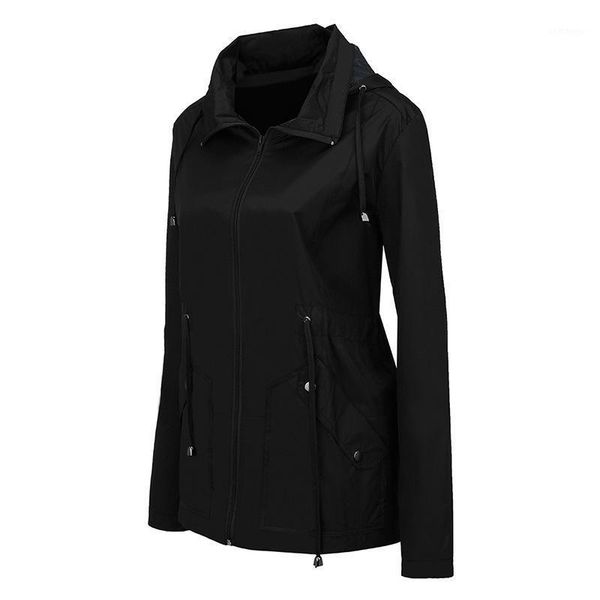 autumn and winter jacket windproof waterproof hooded waist sports outdoor jacket european and american women1, Black;brown
autumn and winter jacket windproof waterproof hooded waist sports outdoor jacket european and american women1, Black;brown