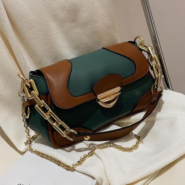 shoulder bags thick chain tote bag 2021 high-quality pu leather women's designer handbag contrast color messenger
shoulder bags thick chain tote bag 2021 high-quality pu leather women's designer handbag contrast color messenger
