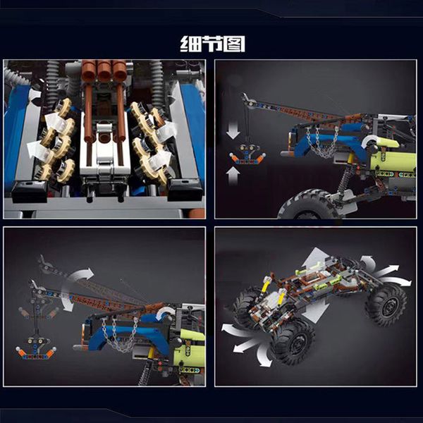 18006 doomsday drag truck big climbing off-road vehicles technology mechanical assembly building block remote control toy model car
18006 doomsday drag truck big climbing off-road vehicles technology mechanical assembly building block remote control toy model car