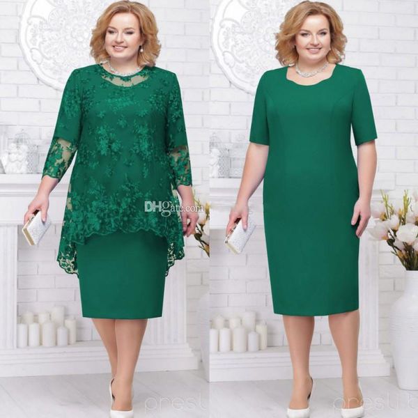 hunter long sleeves lace mother of the bride dresses sheath two pieces wedding guest dress knee length plus size evening gowns, Black;red
hunter long sleeves lace mother of the bride dresses sheath two pieces wedding guest dress knee length plus size evening gowns, Black;red