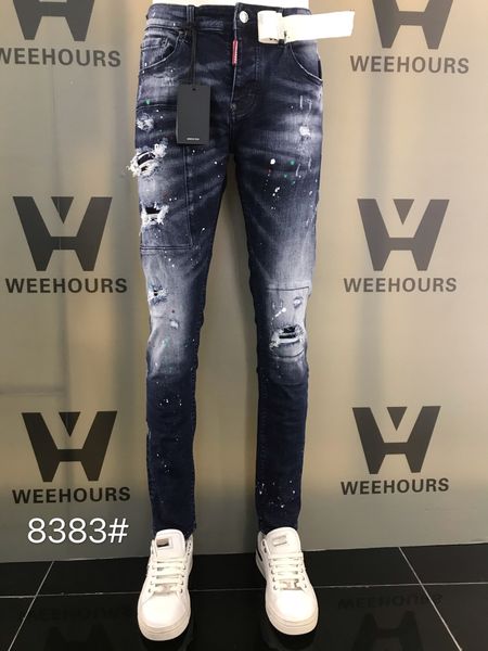 designer design ripped locomotive rapper men's and women's jeans fashion item 8383-8382, Blue
designer design ripped locomotive rapper men's and women's jeans fashion item 8383-8382, Blue