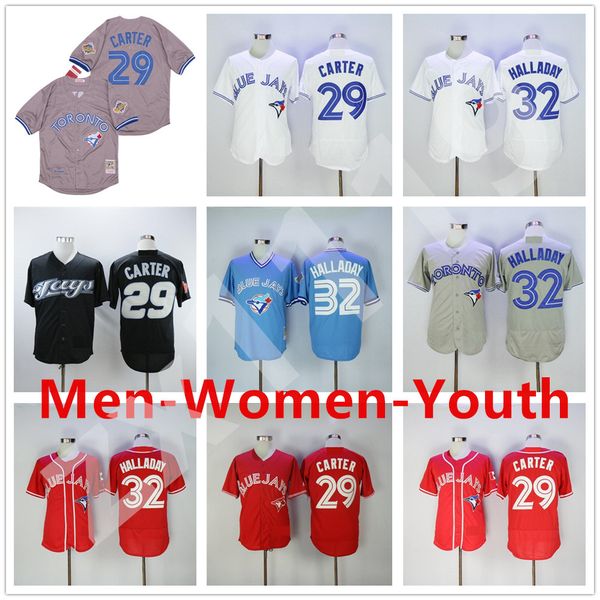 bluejays baseball 29 joe carter jersey 32 roy halladay flexbase all stitched men women kids youth, Blue;black
bluejays baseball 29 joe carter jersey 32 roy halladay flexbase all stitched men women kids youth, Blue;black