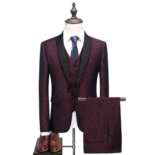 men's suits & blazers brand tuxedo suit classic dark red s-5xl shawl collar 3-piece slim groom wedding dress formal work wear, White;black
men's suits & blazers brand tuxedo suit classic dark red s-5xl shawl collar 3-piece slim groom wedding dress formal work wear, White;black
