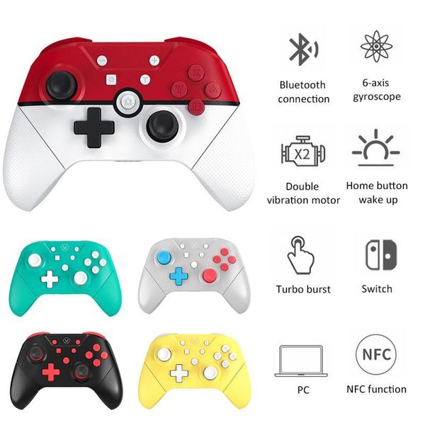 для switch pro / switch lite game controller bluetooth vibration gamepad nfc беспроводной джойстик для переключения ns games console
для switch pro / switch lite game controller bluetooth vibration gamepad nfc беспроводной джойстик для переключения ns games console