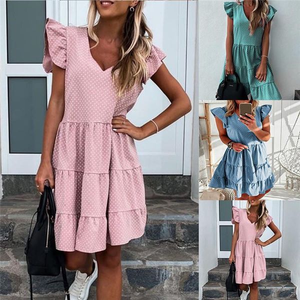 2020 new summer sundress women ruffles sleeves v-neck dot boho vestidos multi-layer connection hem elegant mini dresses, Black;gray
2020 new summer sundress women ruffles sleeves v-neck dot boho vestidos multi-layer connection hem elegant mini dresses, Black;gray