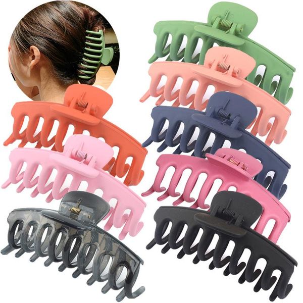 acrylic matte hair claw clip barrettes accessories non slip large hair clip for women girls thin hairs ponytail holder hairpin, Slivery;golden
acrylic matte hair claw clip barrettes accessories non slip large hair clip for women girls thin hairs ponytail holder hairpin, Slivery;golden
