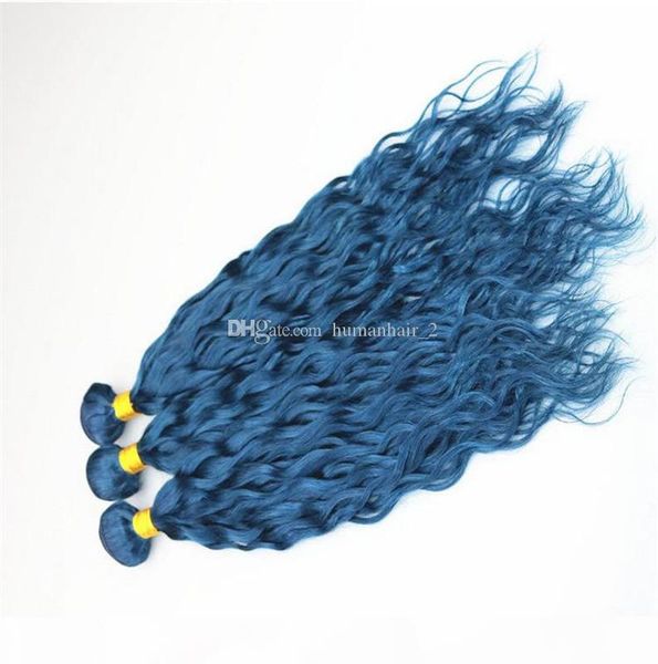 ocean blue hair extension wet and wavy hair extension blue human hair weaves water wave virgin european 3bundles deals, Black;brown
ocean blue hair extension wet and wavy hair extension blue human hair weaves water wave virgin european 3bundles deals, Black;brown