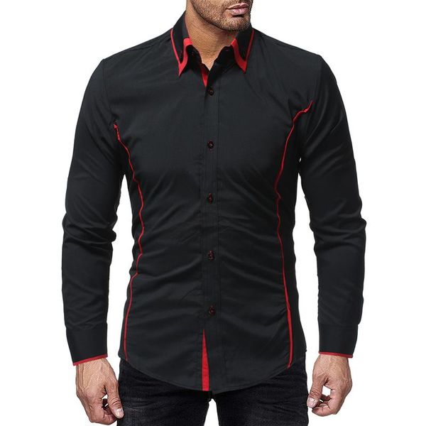 men's casual shirts arrival mens brand clothing 2021 men dress shirt fashion camisa masculina comfortable long-sleeved social, White;black
men's casual shirts arrival mens brand clothing 2021 men dress shirt fashion camisa masculina comfortable long-sleeved social, White;black