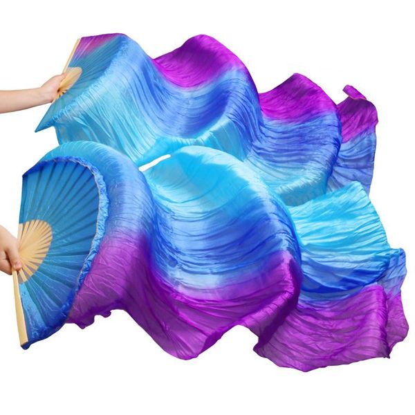 stage wear high selling 100% silk veils 1 pair handmade quality belly dance fans purple + royal blue turquoise stripe, Black;red
stage wear high selling 100% silk veils 1 pair handmade quality belly dance fans purple + royal blue turquoise stripe, Black;red