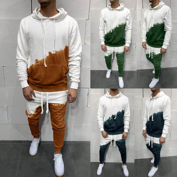 men's pants autumn mens sportswear sets 2 piece pocket sweatshirt sports suit tracksuit for men, Black
men's pants autumn mens sportswear sets 2 piece pocket sweatshirt sports suit tracksuit for men, Black