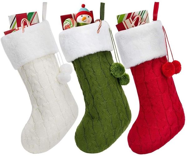 knitting wool christmas stocking white green red tree ornament knitted santa gifts bags christmas stocking hanging socks wholesale
knitting wool christmas stocking white green red tree ornament knitted santa gifts bags christmas stocking hanging socks wholesale